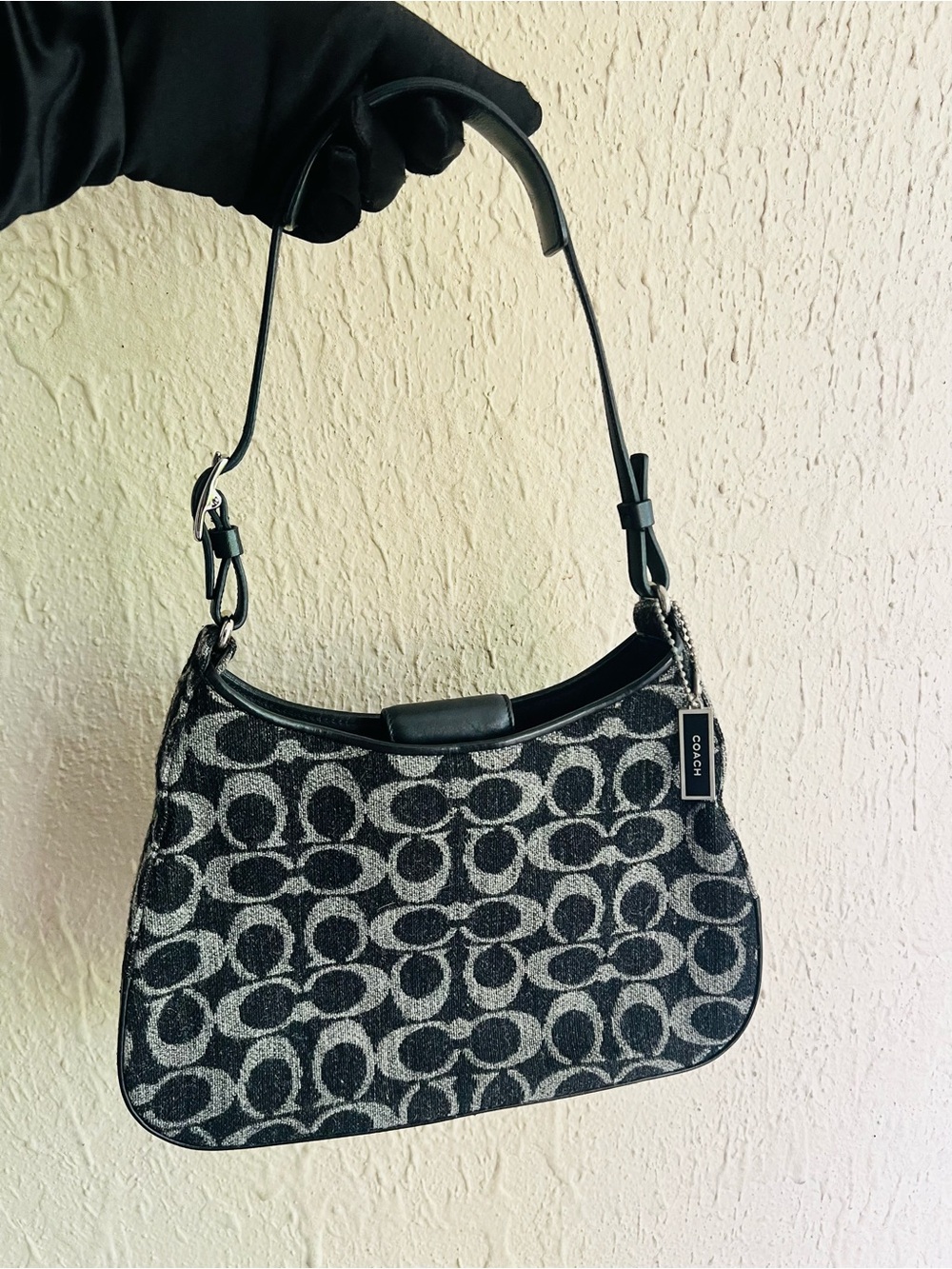 Coach "Girlie" Signature Wool Hobo Bag EUC - Rare Vintage Bag